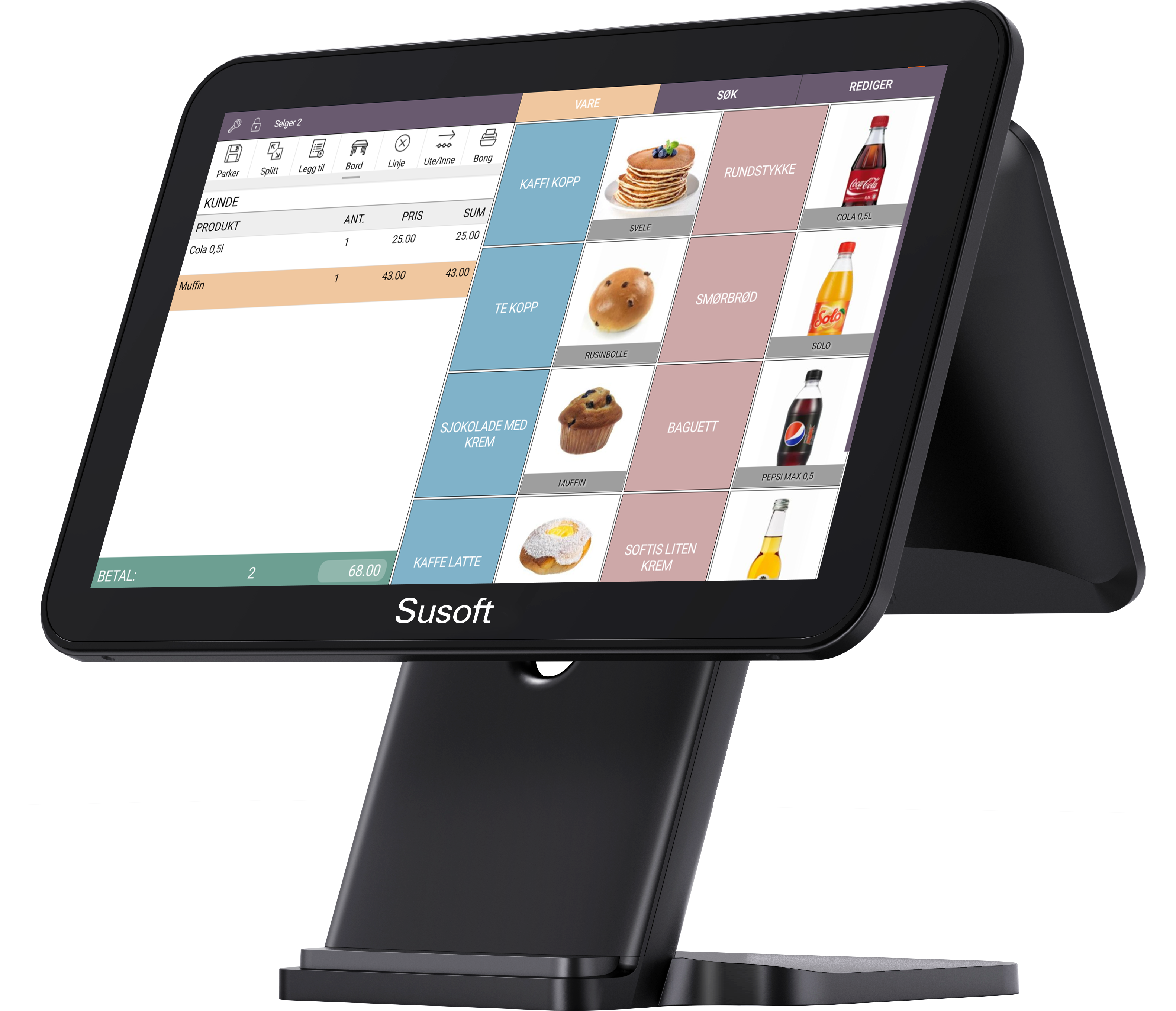 touch kasse<br />
kasseløsning