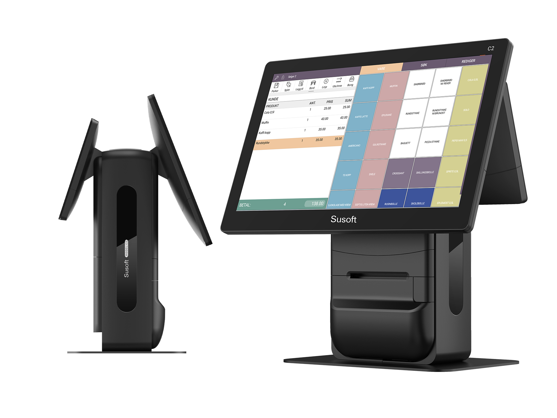 kasseløsninger
touch kasse med kvittering